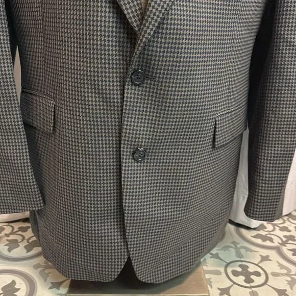 Givenchy Monsieur‎ Multi Color Diamond Woven Blazer Size 42L C40